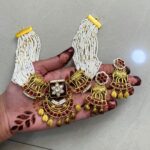 Red - colored Kundan Set