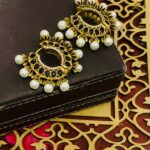 Black Kundan Earring