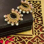 Light-pink kundan Earrings