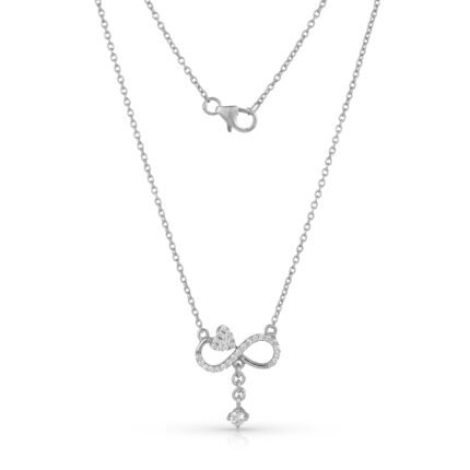 Heart Infinity Necklace | 925 Silver